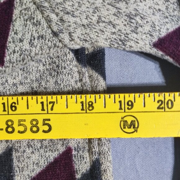 The North Face Crescent Wrap Jacket with Hood women's size S beige Aztec fleece - Picture 10 of 11